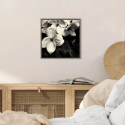 16" X 16" Dogwood Flower No.3 By Gary Horsfall Framed Canvas Wall Art - Amanti Art -Home Furniture GUEST 1e13e6f7 b97e 4514 b540 22b2e9144643