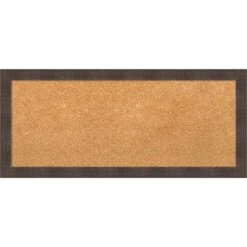 Amanti Art Whiskey Brown Rustic Wood Framed Corkboard, Grey Cork -Home Furniture GUEST 1e710647 0509 47b6 8ff0 1429b710e3cf