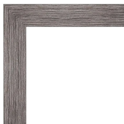 22" X 28" Non-Beveled Pinstripe Plank Gray Narrow Bathroom Wall Mirror - Amanti Art 4 22" X 28" Non-Beveled Pinstripe Plank Gray Narrow Bathroom Wall Mirror - Amanti Art - Image 2
