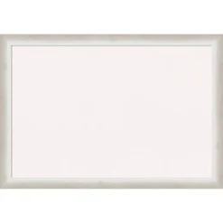 26"x18" Two Tone Wood Frame Cork Board Silver - Amanti Art -Home Furniture GUEST 20298f45 e41a 48d9 9992 857ec769e4c8