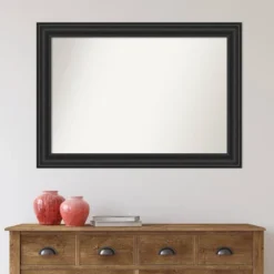 42" X 30" Non-Beveled Shipwreck Black Wall Mirror - Amanti Art -Home Furniture GUEST 2084a688 0c5d 4d24 94b7 174d57306d68