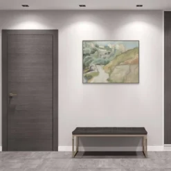 42" X 32" Afternoon Forest Hike By Urban Road Framed Canvas Wall Art Print - Amanti Art -Home Furniture GUEST 217266c7 0c57 4603 9dac 508069e28bbf