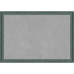 39"x27" Upcycled Framed Magnetic Board Teal/Gray - Amanti Art: Wall Mount, Metal, Home & Office Decor -Home Furniture GUEST 218f07cd b917 4a68 ac06 e9276060e168