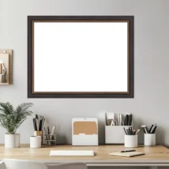 Amanti Art 21"x27" Ashton Black Framed Magnetic Dry Erase Board -Home Furniture GUEST 21a38f60 6f19 44e9 af9d 878c304a184a