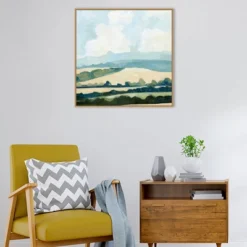 30" X 30" Fieldscape II By Emma Caroline Framed Canvas Wall Art Print - Amanti Art -Home Furniture GUEST 21b2fc0f a1cf 4ace 9f1c 7b88c756a1dd