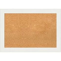 Amanti Art Vanity White Narrow Framed Corkboard, Natural Cork -Home Furniture GUEST 21dfc5ea 9681 4e7e b754 c60529e71683