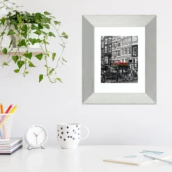 Amanti Art Brushed Sterling Silver Wood Picture Frame -Home Furniture GUEST 22393825 61e6 413a a6dc 328581148069