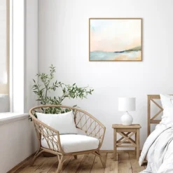 28" X 23" Open Sky Over Water By Sue Schlabach Framed Canvas Wall Art Print - Amanti Art -Home Furniture GUEST 227f18b0 bcbd 403a b68d e6cfccca69e4