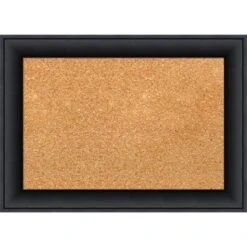 Amanti Art Nero Black Wood Framed Corkboard, Natural Cork -Home Furniture GUEST 2281df92 26e3 44f8 b1a8 8244b38bdcc2