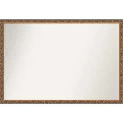 Amanti Art Antique Bronze Non-Beveled Wood Bathroom Wall Mirror -Home Furniture GUEST 22b0cb7c 0798 404a 90bb af1dd8438504
