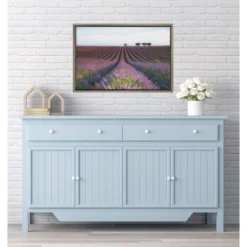 23" X 16" Velours De Lavender Framed Canvas Wall Art - Amanti Art -Home Furniture GUEST 242ab6c2 6ee6 4177 a813 64b9784b5f58