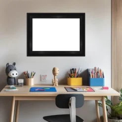 Amanti Art Grand Black Narrow Framed Dry Erase Magnetic Board -Home Furniture GUEST 24bafc98 d149 4a9e 896f d21258374a68