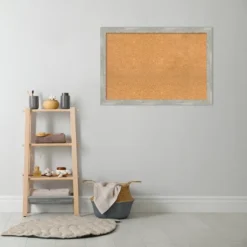 Amanti Art Dove Greywash Narrow Framed Corkboard, Natural Cork -Home Furniture GUEST 25b18d61 f12e 4f22 aca4 eed8a75b40ae