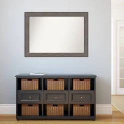 41" X 29" Non-Beveled Country Barn Wood Wall Mirror - Amanti Art: Modern Rectangle, Wood Frame, Wall Mount -Home Furniture GUEST 25c73caa 21ab 452e a0f6 1fe5f86b2a4c