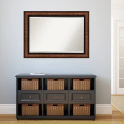 43" X 31" Beveled Vogue Bronze Wall Mirror - Amanti Art -Home Furniture GUEST 26d16682 37da 46e2 94ea d20c613a8450