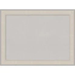 32"x24" Cottage Wood Frame Gray Cork Board White/Silver - Amanti Art -Home Furniture GUEST 27804128 e197 46a7 add8 467df6977765