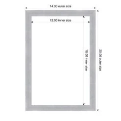 Amanti Art Grace Brushed Nickel Narrow Framed Dry Erase Magnetic Board -Home Furniture GUEST 2806aa7f de2f 4316 ae5e 78b36c74b5eb