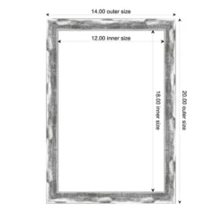 Amanti Art Scratched Wave Chrome Framed Dry Erase Magnetic Board -Home Furniture GUEST 2808a0b7 6156 4bd3 916b 36ac6e6f2fed