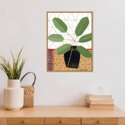 18" X 24" Tablecloth 4 By Marisa Anon Framed Canvas Wall Art Gold - Amanti Art -Home Furniture GUEST 28095683 0c8e 4c04 88d7 425b0de9942e