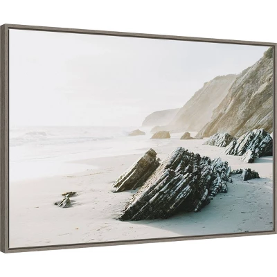 33" X 23" Salerno By Krista Broadway Framed Canvas Wall Art Print - Amanti Art 3 33" X 23" Salerno By Krista Broadway Framed Canvas Wall Art Print - Amanti Art