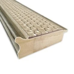 34" X 28" Non-Beveled Trellis Silver Wood Wall Mirror - Amanti Art