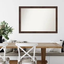 39" X 27" Non-Beveled Wildwood Brown Narrow Wall Mirror - Amanti Art -Home Furniture GUEST 29a4644e 411c 4c8f a64b 428383ffb4a9