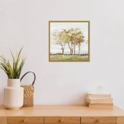 16" X 16" Golden Acre Wood By Isabelle Z Framed Canvas Wall Art - Amanti Art -Home Furniture GUEST 29d3bf8a 1865 4003 8e20 f9b0afb8310a