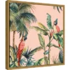 16" X 16" Tropicano II By Eva Watts Framed Canvas Wall Art - Amanti Art