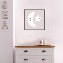 16" X 16" Nap Time I By Victoria Barnes Framed Canvas Wall Art Gray Wash - Amanti Art -Home Furniture GUEST 2bddc584 7c15 4c22 869f 8bfdba83b42c