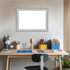 Amanti Art Bel Volto Silver Framed Dry Erase Magnetic Board -Home Furniture GUEST 2c284cf3 ab69 425f 8f6b 245e562b90a6