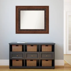 38" X 32" Non-Beveled Decorative Bronze Wall Mirror - Amanti Art 13 38" X 32" Non-Beveled Decorative Bronze Wall Mirror - Amanti Art -Home Furniture GUEST 2c28b7aa ab72 4729 a106 057996a11152