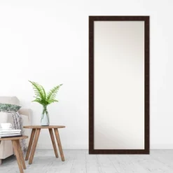 28" X 64" William Narrow Framed Full Length Floor Leaner Mirror Bronze - Amanti Art -Home Furniture GUEST 2cf7e97b 5390 481b 8fa2 20edcfcee9aa