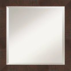 Wildwood Framed Bathroom Vanity Wall Mirror Brown - Amanti Art -Home Furniture GUEST 2d22a05b cf34 4391 9b7d 014c36ba725c