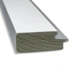 42" X 30" Eva White Framed Wall Mirror Silver - Amanti Art