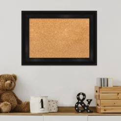 Amanti Art Grand Black Narrow Framed Corkboard, Natural Cork -Home Furniture GUEST 2e7a72c2 c42e 46bb aa29 6d0634f4dca4