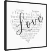 22" X 22" Mother's Day Heart Love By Cynthia Coulter Framed Canvas Wall Art Black - Amanti Art -Home Furniture GUEST 2feae407 0b71 42b7 bb37 05568352652d