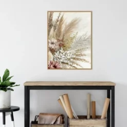 22" X 30" Send All Your Love Bouquet II By Eva Watts Framed Canvas Wall Art Light Brown - Amanti Art -Home Furniture GUEST 30c73d47 5fa3 451b a6f7 fb666145ab63