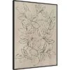 32" X 42" Outlined Leaves II By Asia Jensen Framed Canvas Wall Art Print - Amanti Art