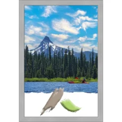Amanti Art Vista Brushed Nickel Narrow Picture Frame -Home Furniture GUEST 317b7dfc 8c8a 4c87 8f77 79bdcd05011c