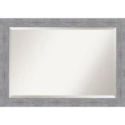 Bark Rustic Framed Bathroom Vanity Wall Mirror Gray - Amanti Art -Home Furniture GUEST 31e4402b d327 4772 827c 0e42fe9618e6