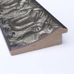 32" X 32" Non-Beveled Silver Luxor Wood Wall Mirror - Amanti Art