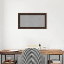 27"x15" Narrow Framed Magnetic Board Warm Walnut - Amanti Art: Real Wood, Wall-Mounted, Office & Home Decor 15 27"x15" Narrow Framed Magnetic Board Warm Walnut - Amanti Art: Real Wood, Wall-Mounted, Office & Home Decor -Home Furniture GUEST 32092b9f b320 44fe a83a 34377676ea91