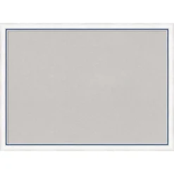 30"x22" Morgan Wood Frame Cork Board White/Blue - Amanti Art -Home Furniture GUEST 32171cff 3d66 4666 8022 70ce71801dcf