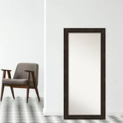 30" X 66" Non-Beveled Stately Bronze Full Length Floor Leaner Mirror - Amanti Art -Home Furniture GUEST 330b56b6 2155 4fd6 9f94 a02164df17ad