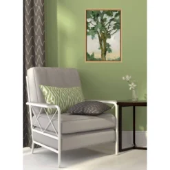 16" X 23" Green Tree Line I Framed Canvas Wall Art - Amanti Art -Home Furniture GUEST 3390edf8 040e 4479 b179 9261009567c9