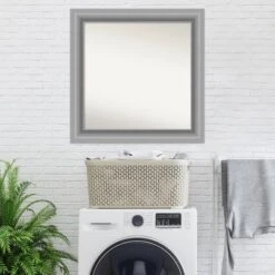 32" X 32" Non-Beveled Peak Polished Nickel Wall Mirror - Amanti Art 15 32" X 32" Non-Beveled Peak Polished Nickel Wall Mirror - Amanti Art -Home Furniture GUEST 339321a7 f380 490d b3db 0ef839022465