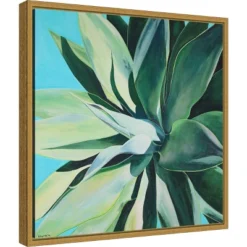 16" X 16" Rest In Its Glory By Alana Clumeck Framed Canvas Wall Art - Amanti Art