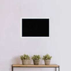 26"x18" Morgan Wood Frame Cork Board White/Blue - Amanti Art -Home Furniture GUEST 342fe1af 3a59 481f b6cb 8cd0eaf8e7e6