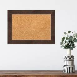 Amanti Art Wildwood Brown Narrow Framed Corkboard, Natural Cork -Home Furniture GUEST 345fb268 ad82 4d10 8807 21e910aac288