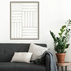 22" X 30" Free Rhythm By PI Studio Framed Canvas Wall Art Gray Wash - Amanti Art -Home Furniture GUEST 34716fa6 9b9a 447f b066 81aa2d57175f